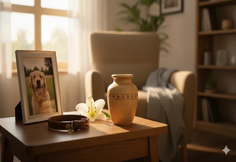 Ilustração para Atendimento Imediato e Sensível: A Essência da Cremação Pet 24 Horas - Luna Pet